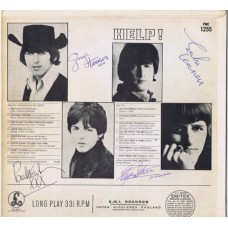 BEATLES Help! (Parlophone PMC 1255) UK 1965 mono AUTOGRAPHED LP