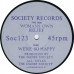DANSE SOCIETY We're So Happy / Womans Own / Belief (Society Soc 123) UK 1982 12" EP