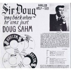 SIR DOUG Way Back Then When He Was Just Doug Sahm (Harlem HMLP 1005) made in USA 1979 LP