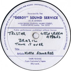 KEITH EDWARDS Travelling Light (Deroy Sound Service DER ADM LP 698) UK 1970 10" Demo LP