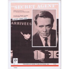 Secret Agent (TV show "Secret Agent Man") as sung by JOHNNY RIVERS (P.F. Sloan / Steve Barri) sheet music