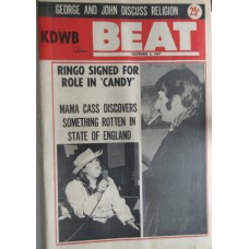 KDWB Edition BEAT November 4 1967 / bi-weekly US magazine (Ringo Starr, Mama Cass, George and John discuss religion)