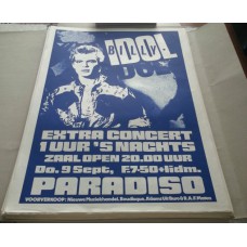 BILLY IDOL Paradiso Amsterdam Thu Sept.09 '80 concert poster/only 125 made mint-