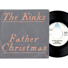 KINKS Father Christmas (Arista) USA 1977 PS PROMO 45