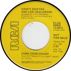 NANCY SINATRA & LEE HAZLEWOOD Down From Dover (RCA 0614) USA Promo 45