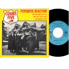 COUNT FIVE Psychotic Reaction / They're Gonna Get You / Can't Get Your Lovin / The Morning After (Disc AZ EP 1058) France 1966 PS EP