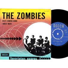 ZOMBIES She's Coming Home / I Must Move (Decca 12125) Holland 1965 PS 45