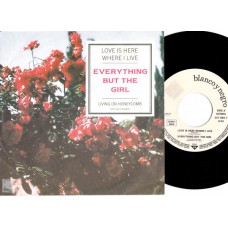 EVERYTHING BUT THE GIRL Love Is Here Where I Live (Blanco Y Negro 247660-7) Germany 1988 PS 45