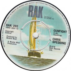 CHRIS SPEDDING Evil / Gunfight (RAK) UK 1978 45