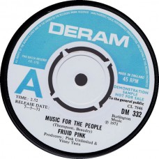 FRIJID PINK Music For The People (Deram DM 332) UK 1970 DEMO 45