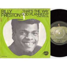 BILLY PRESTON That's the Way God Planned It / What About You (Apple 12) Holland PS 45