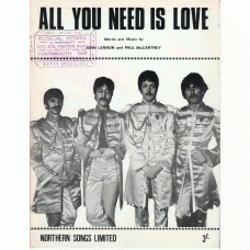 BEATLES All You Need Is Love (Parlophone) UK Sheet Music