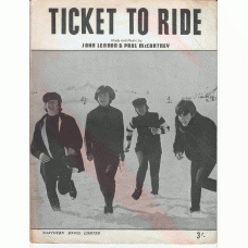 BEATLES Ticket To Ride (Parlophone) UK Sheet Music