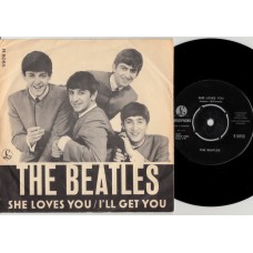 BEATLES She Loves You / I'll Get You (Parlophone R 5055) Denmark 1963 PS 45