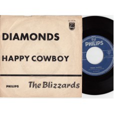 BLIZZARDS Diamonds / Happy Cowboy (Philips 245573) Germany 1963 AS 45