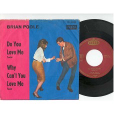 BRIAN POOLE AND THE TREMELOES Do You Love Me / Why Can't You Love Me (Decca 25120) Germany 1963 PS 45