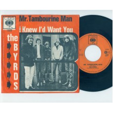 BYRDS Mr.Tambourine Man / I Knew I'd Want You (CBS 1922) Holland 1965 PS 45