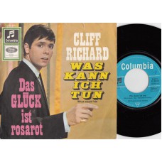 CLIFF RICHARD Was Kann Ich Tun / Das Glueck Ist Rosarot (Columbia 23371) German 1966 PS 45