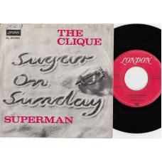 CLIQUE Sugar On Sunday / Superman (London DL 20896) Germany 1969 PS 45