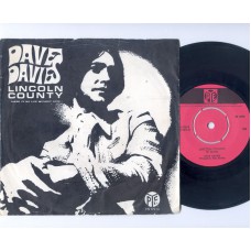 DAVE DAVIES Lincoln County / There Is No Life Without Love (PYE 17514) Holland 1968 PS 45 (Kinks)