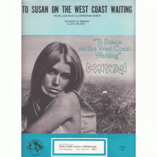 DONOVAN To Susan On The West Coast Waiting (Sheet Music) USA