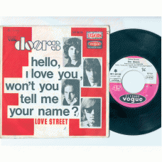 DOORS Hello I Love You.. / Love Street (Vogue 80136) French 1968 PS 45