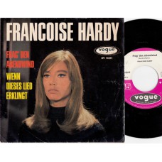 FRANCOISE HARDY Frag'den Abendwind (Vogue) Germany 1965 PS 45