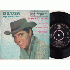 ELVIS PRESLEY By Request EP: Flaming Star / Summer Kisses / Are You Lonesome Tonight / It's Now Or Never (RCA 20258) Australia 1961 PS EP