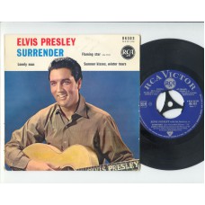 ELVIS PRESLEY Surrender / Flaming Star / Lonely Man / Summer Kisses, Winter Tears (RCA 86303) French 1961 PS EP
