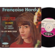 FRANCOISE HARDY C'Est A L'Amour Auquel Je Pense +3 (Vogue) French
