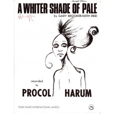 PROCOL HARUM A Whiter Shade Of Pale (Sheet Music) UK