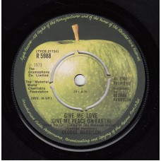 GEORGE HARRISON Give Me Love (Apple 5988) UK 1973 45