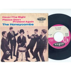 HONEYCOMBS Have I The Right / Please Don't Pretend Again (Vogue) Germany 1964 PS 45
