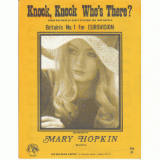 MARY HOPKIN Knock Knock, Who's There (Apple) UK Sheet Music