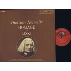 HOROWITZ Homage To Liszt (RCA Victor LM 2584) USA 1961 LP