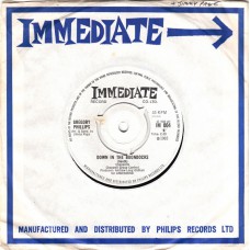 GREGORY PHILLIPS Down In The Boondocks (Immediate 004) UK 1965 45