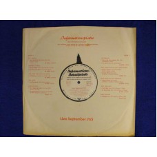INFORMATIONS-SCHALLPLATTE September 1/65 LP