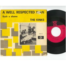 KINKS A Well Respected Man / Such A Shame (Pye 7NH 111) Holland 1965 PS 45