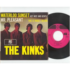 KINKS Waterloo Sunset +3 (PYE) Germany PS EP