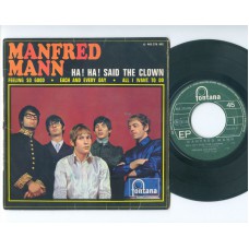 MANFRED MANN Ha! Ha! Said The Clown / Feeling So Good / Each and Every Day / All I Want To Do (Fontana 465376) France 1967 PS EP