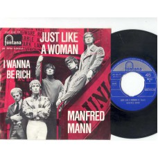 MANFRED MANN Just Like A Woman / I Wanna Be Rich (Fontana 267610) Holland 1966 PS 45