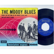 MOODY BLUES From The Bottom Of My Heart / And My Baby's Gone (Decca 12166) Holland 1965 PS 45