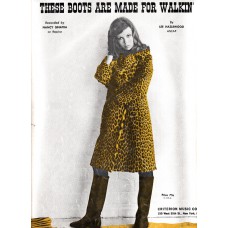 NANCY SINATRA These Boots Are Made For Walkin' (Sheet Music) US