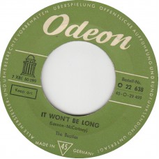 BEATLES It Won't Be Long / Money (Odeon 22638) Germany 1964 45