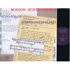 RODION SCHTSCHEDRIN (Col Legno 5507) Polyphones Spielheft 1987 LP