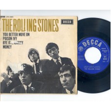 ROLLING STONES You Better Move On / Poison Ivy / Bye Bye Johnny / Money (Decca 8560) UK 1964 PS EP