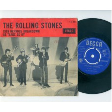 ROLLING STONES 19th Nervous Breakdown / As Tears Go By (Decca 12331) Holland 1966 PS 45