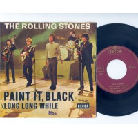 ROLLING STONES Paint It Black / Long Long While (Decca 25240) Germany 1966 PS 45