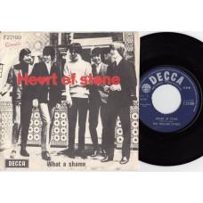 ROLLING STONES Heart Of Stone / What A Shame (Decca 22180) Sweden PS 45