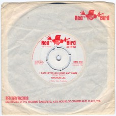 SHANGRI-LAS I Can Never Go Home Anymore / Bull Dog (Red Bird 043) UK 1965 CS 45